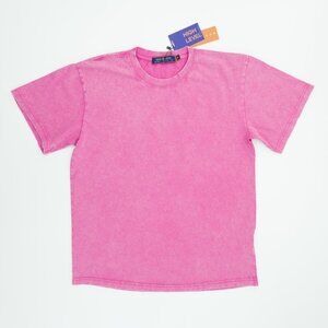 Pink Washed HEAVYWEIGHT 225gsm 100% cotton Oversized Boxy T-shirt HIGH LEVEL HL